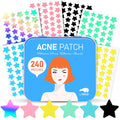 LitBear Acne Patch Pimple Patch 6 Colors 240 Dots Star Pimple Patches with Tea Tree Oil & Centella Oil Hydrocolloid Acne Pimple Patches for Face Cute Zit Patches Pimple Stickers Acne Dots